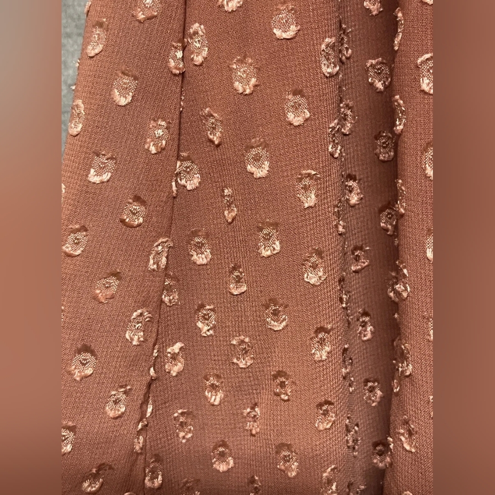 NEW Altar'd State Elegant One-Shoulder Brown Dress - Picture 7 of 8